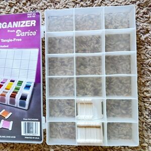 Darice White Plastic 24-Compartment Craft Organizer